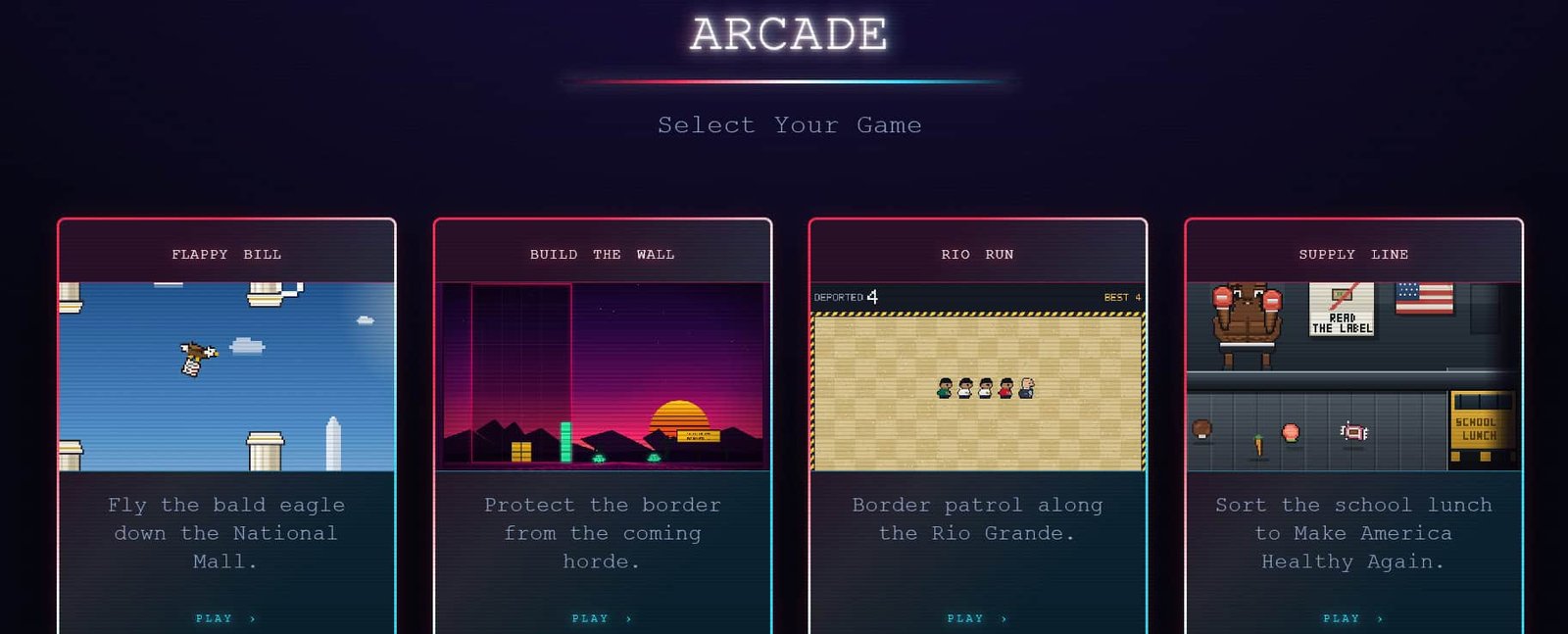 White House Turns Immigrant Deportation into Video Game; Tetris reacts